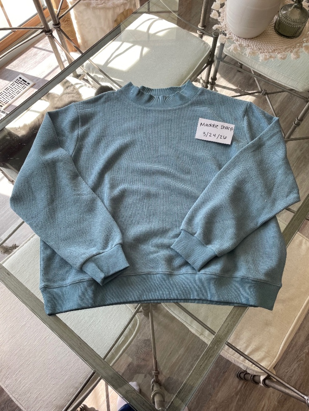 Parke waffle mockneck